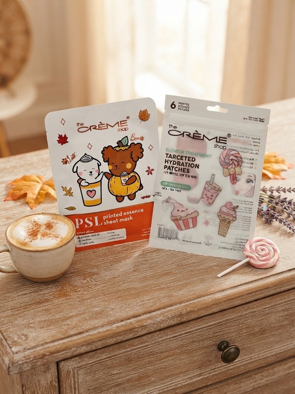 The Crème Shop K-Beauty Skincare Set — PSL Mask & Hydration Patches